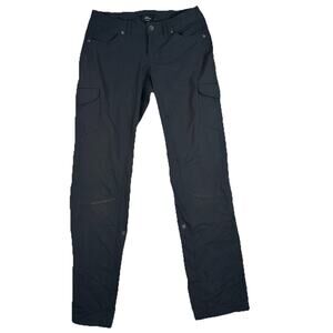 Kuhl Legendary Roll Up Cargo Pants Women's Size 4 Black Straight Leg Hiking
